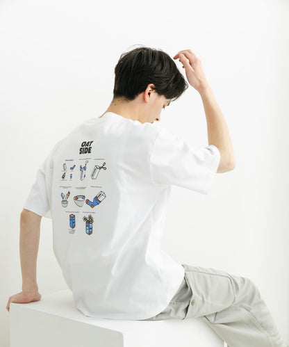 「特別訂製」OATSIDE×SENSE OF PLACE 圖案短袖T恤 A
