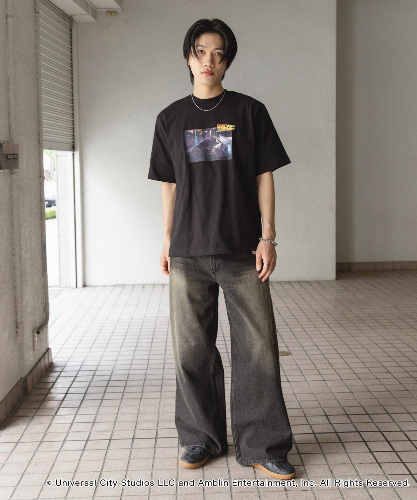 『聯名』SENSE OF PLACE×回到未來 圓領印花T恤 C
