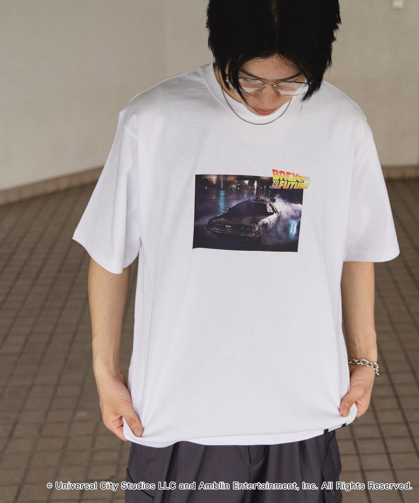 『聯名』SENSE OF PLACE×回到未來 圓領印花T恤 C
