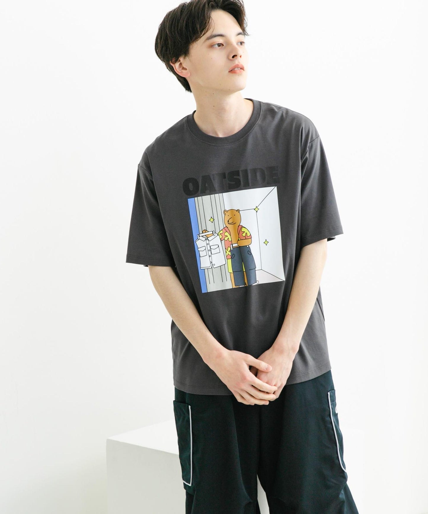 「特別訂製」OATSIDE×SENSE OF PLACE 圖案短袖T恤 B