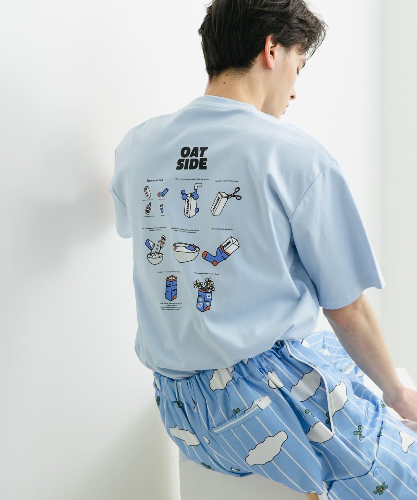 「特別訂製」OATSIDE×SENSE OF PLACE 圖案短袖T恤 A