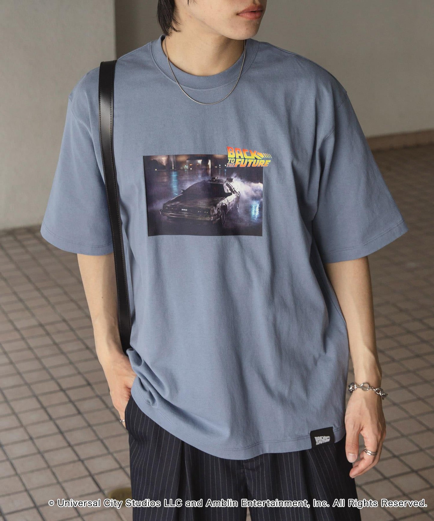 『聯名』SENSE OF PLACE×回到未來 圓領印花T恤 C