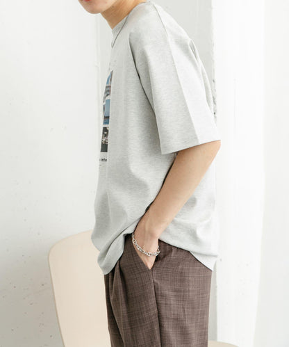城市風景照片短袖T恤