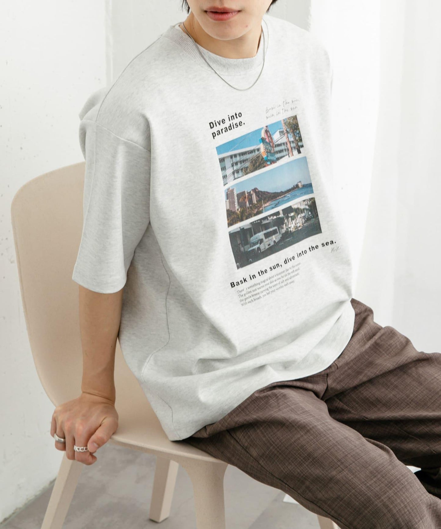 城市風景照片短袖T恤