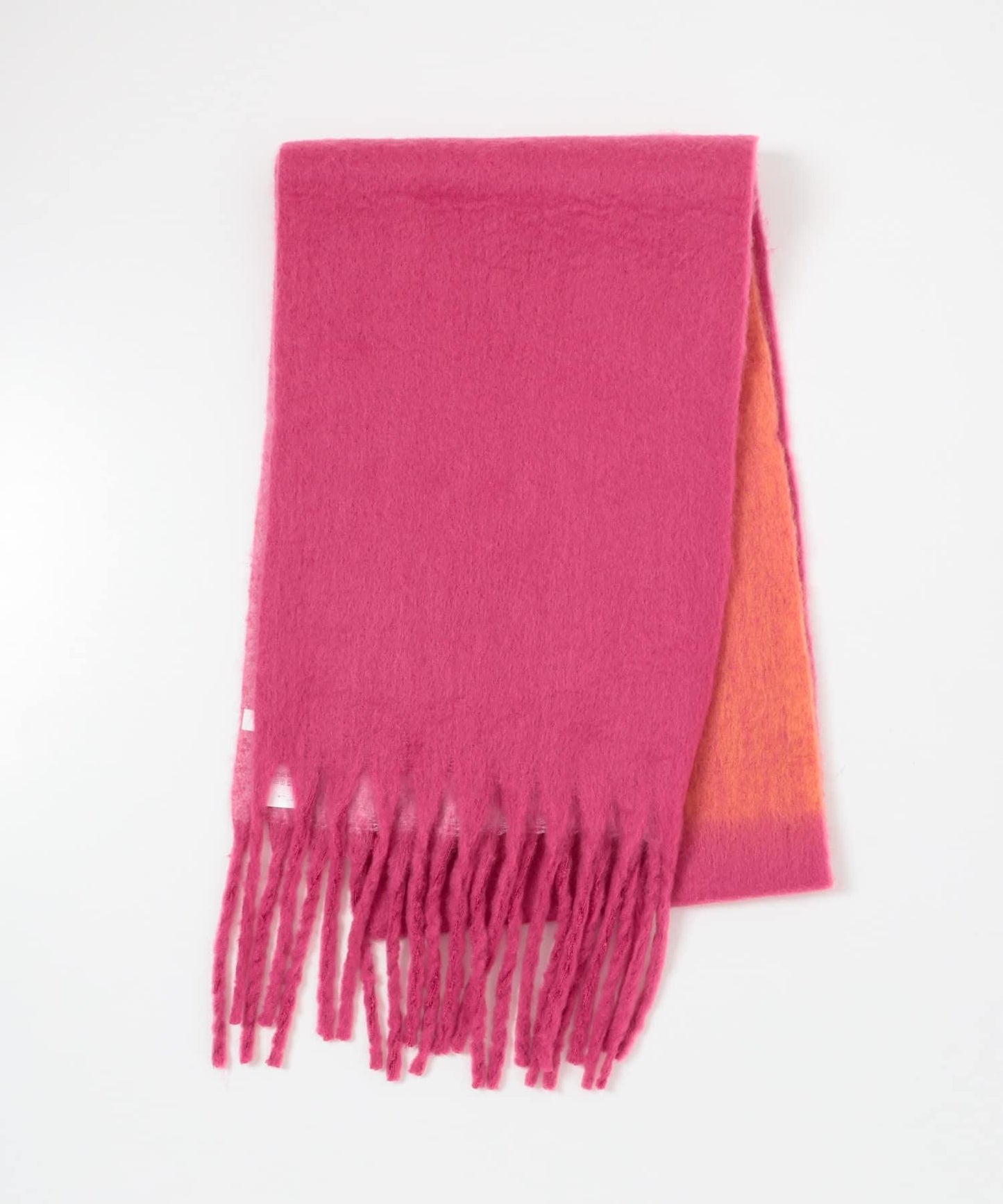 一部分色拼接條紋圍巾