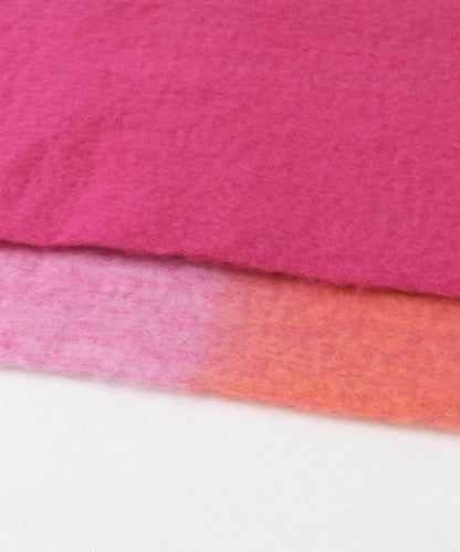 一部分色拼接條紋圍巾