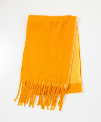 一部分色拼接條紋圍巾