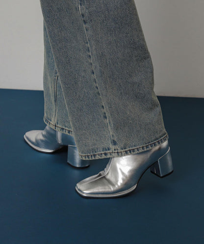 「除臭」方頭中縫彈力靴