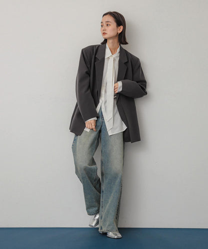 「除臭」方頭中縫彈力靴