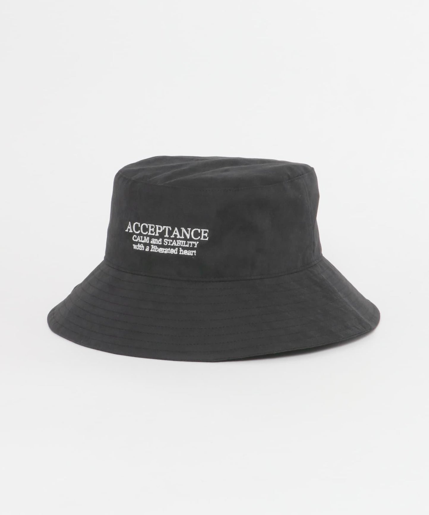 桃色絨毛標誌刺繡漁夫帽