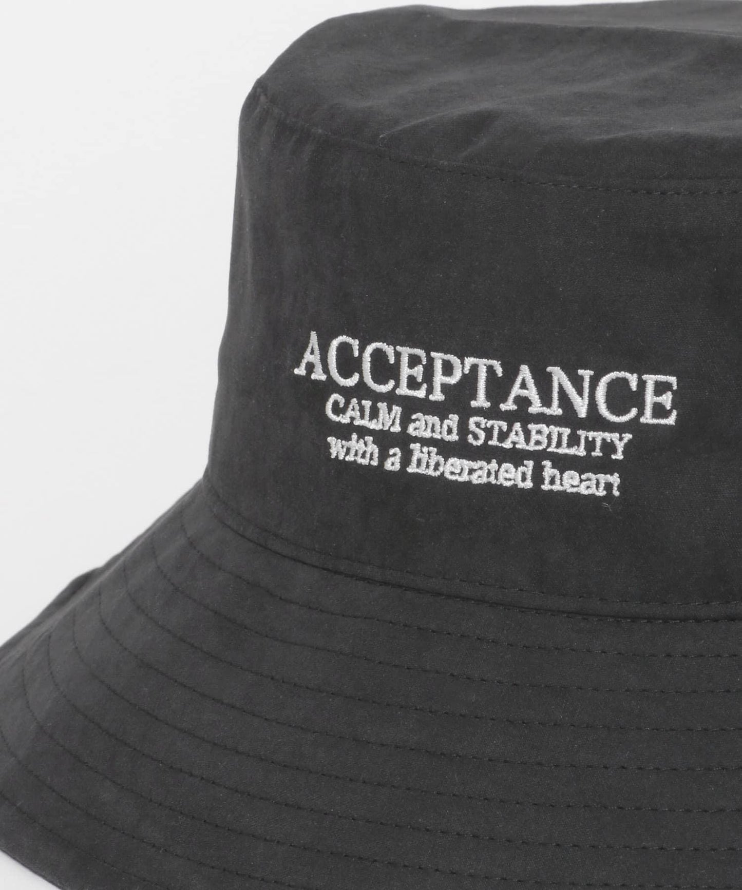 桃色絨毛標誌刺繡漁夫帽