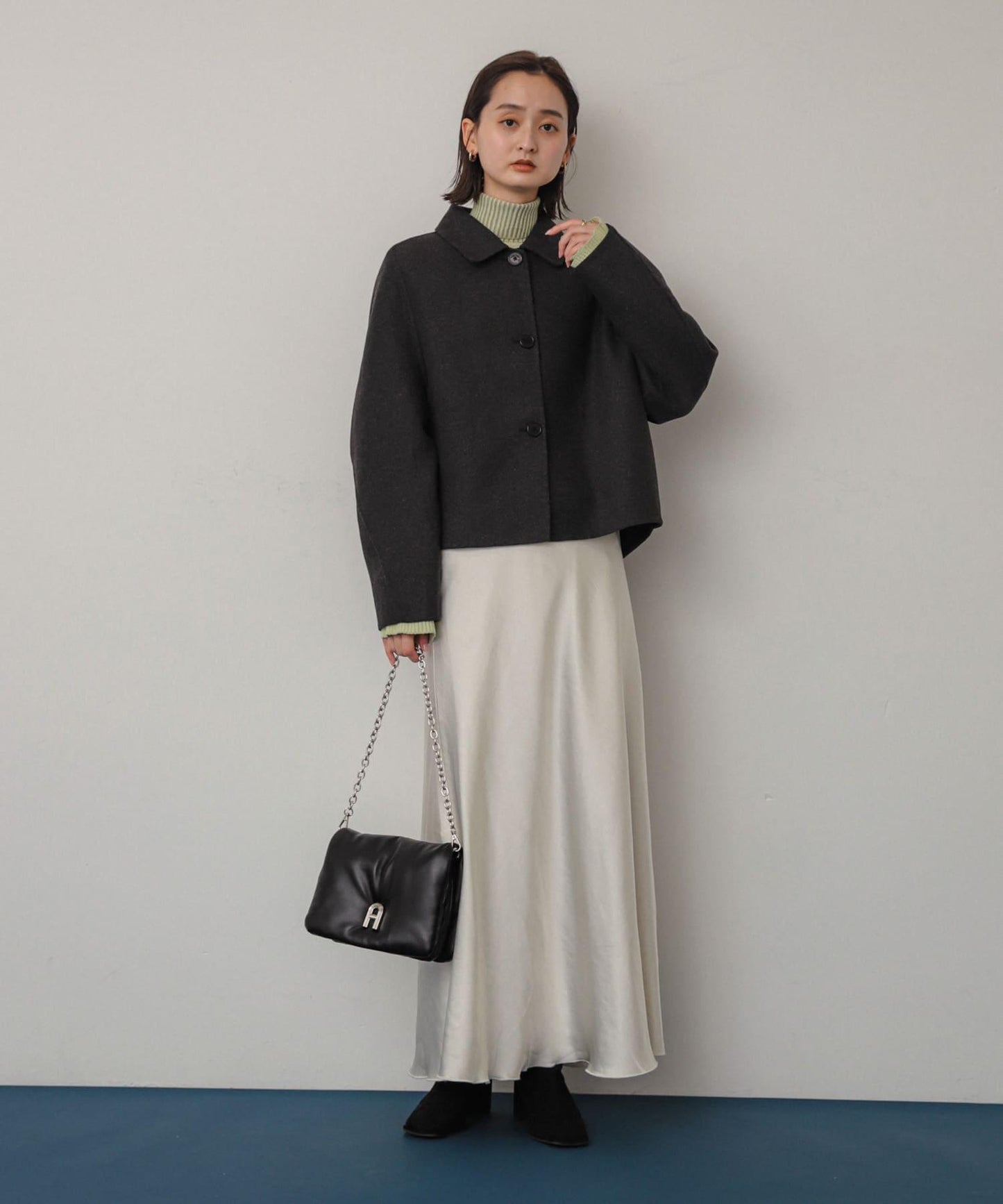 「除臭」方頭中縫彈力靴