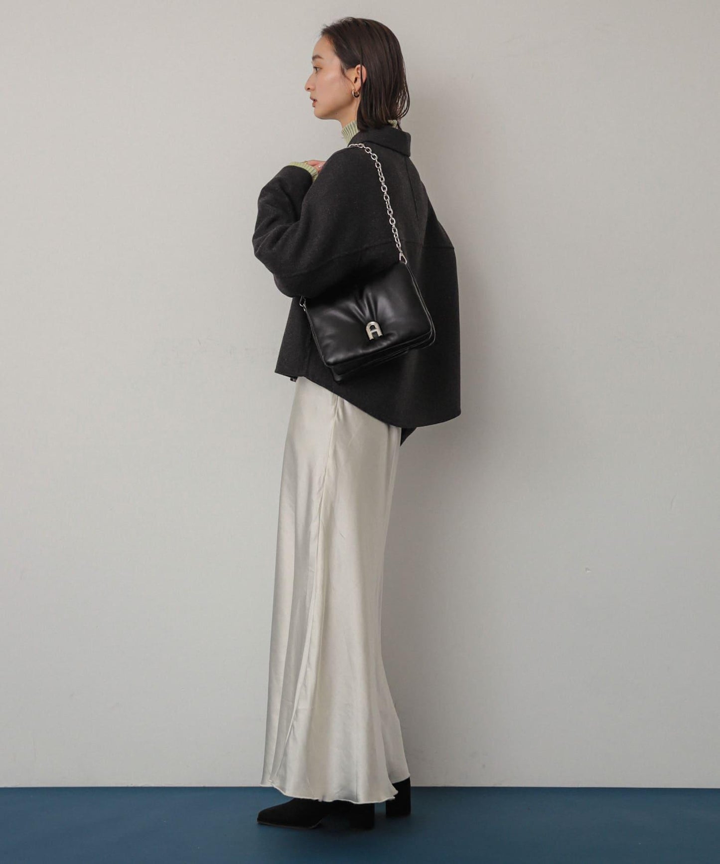 「除臭」方頭中縫彈力靴