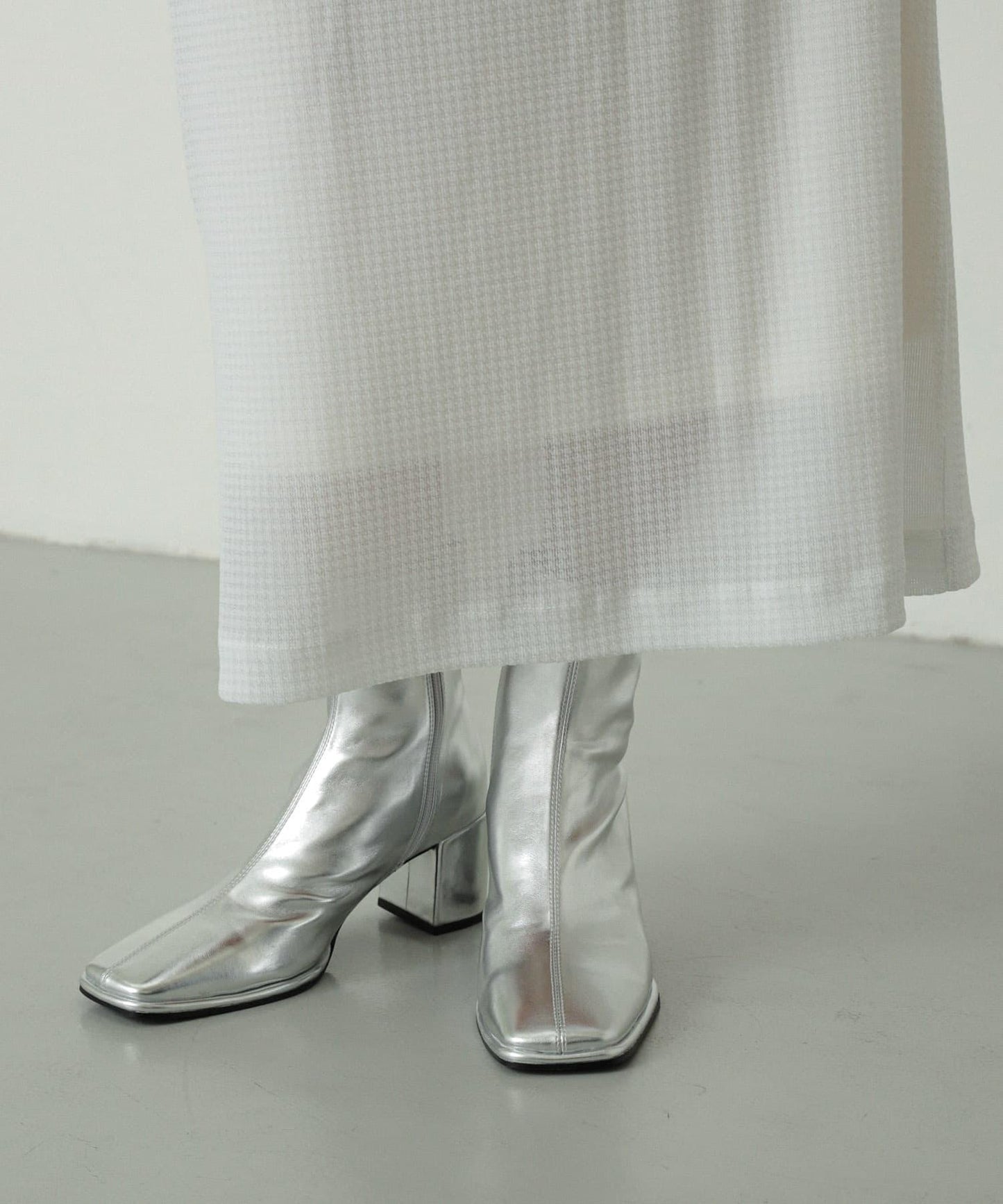 「除臭」方頭中縫彈力靴