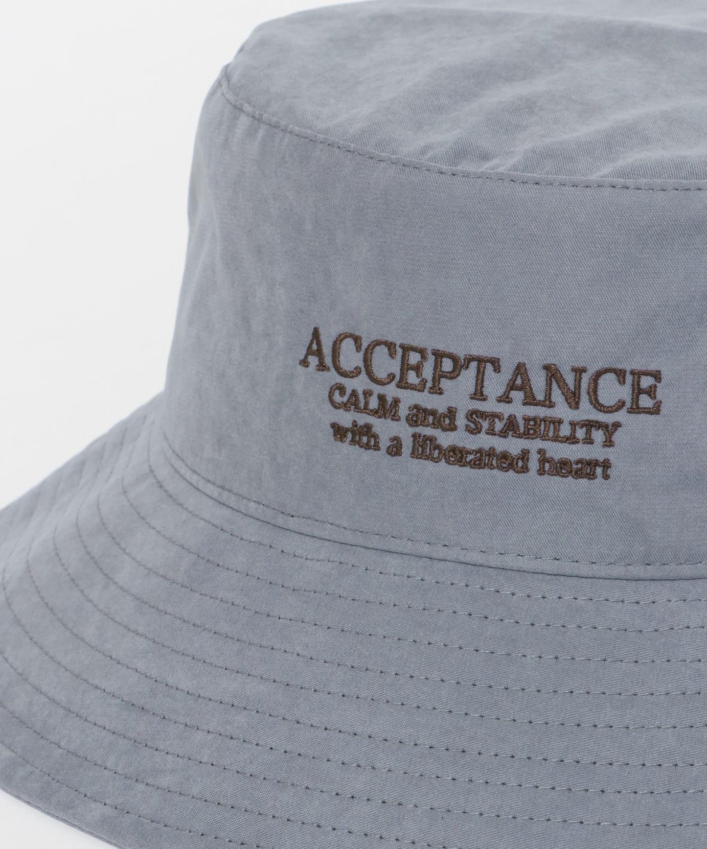 桃色絨毛標誌刺繡漁夫帽