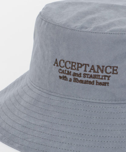 桃色絨毛標誌刺繡漁夫帽