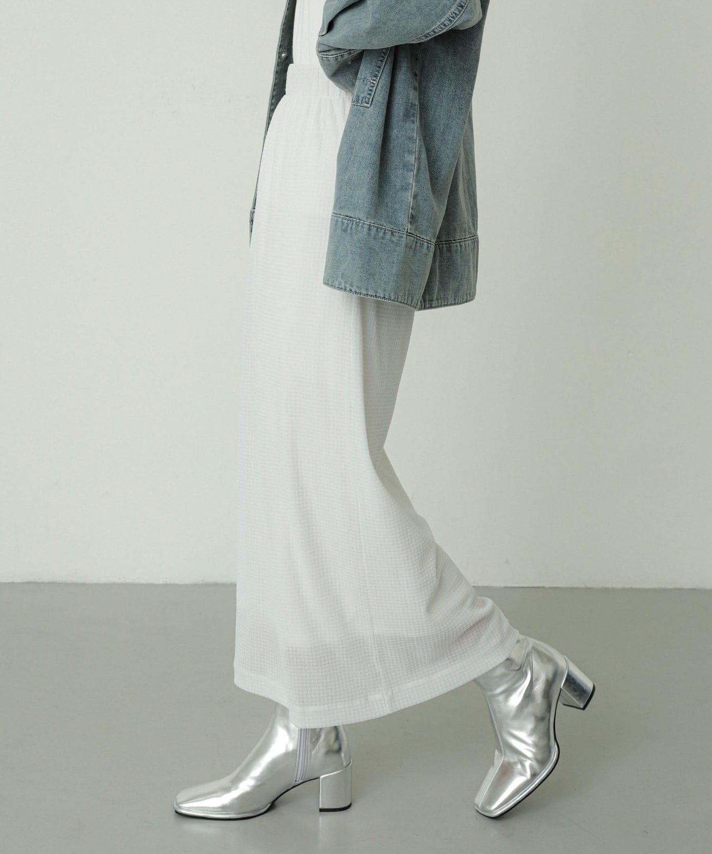 「除臭」方頭中縫彈力靴