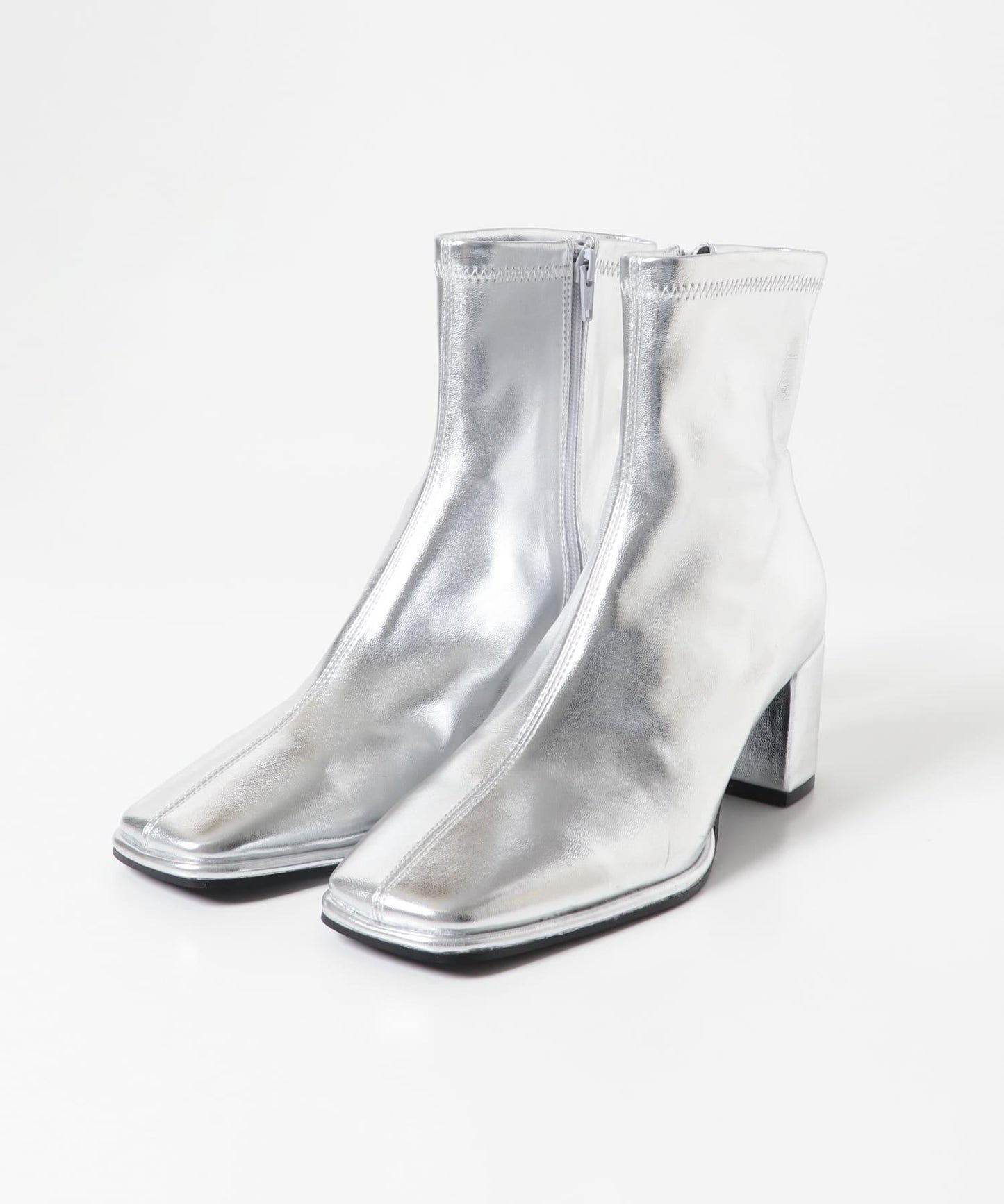 「除臭」方頭中縫彈力靴