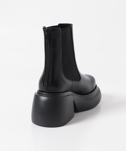 「除臭」側邊彈力厚底靴