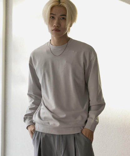 箱型針織圓領衛衣