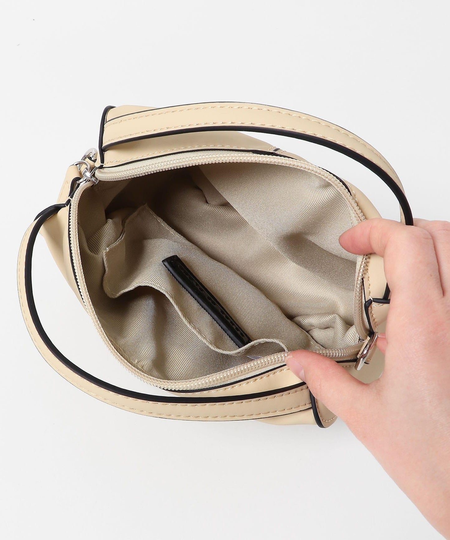 防汙2WAY中縫迷你單肩包