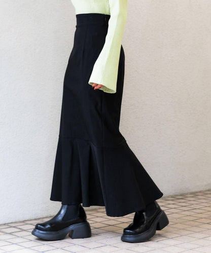 『/部分門店限定尺碼』彈力高腰美人魚裙