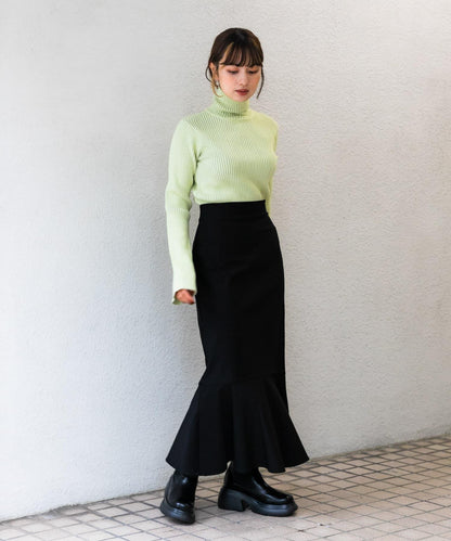 『/部分門店限定尺碼』彈力高腰美人魚裙