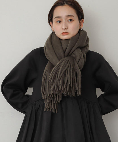 針織流蘇圍巾