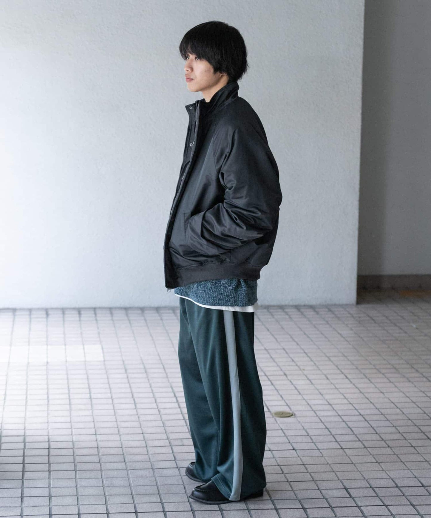 條紋運動長褲