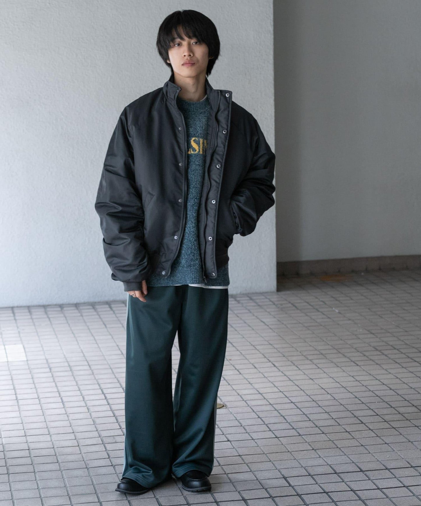 條紋運動長褲