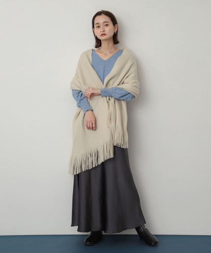 針織流蘇圍巾