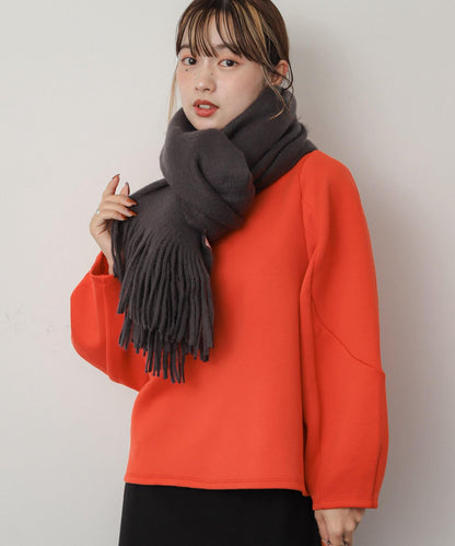 針織流蘇圍巾