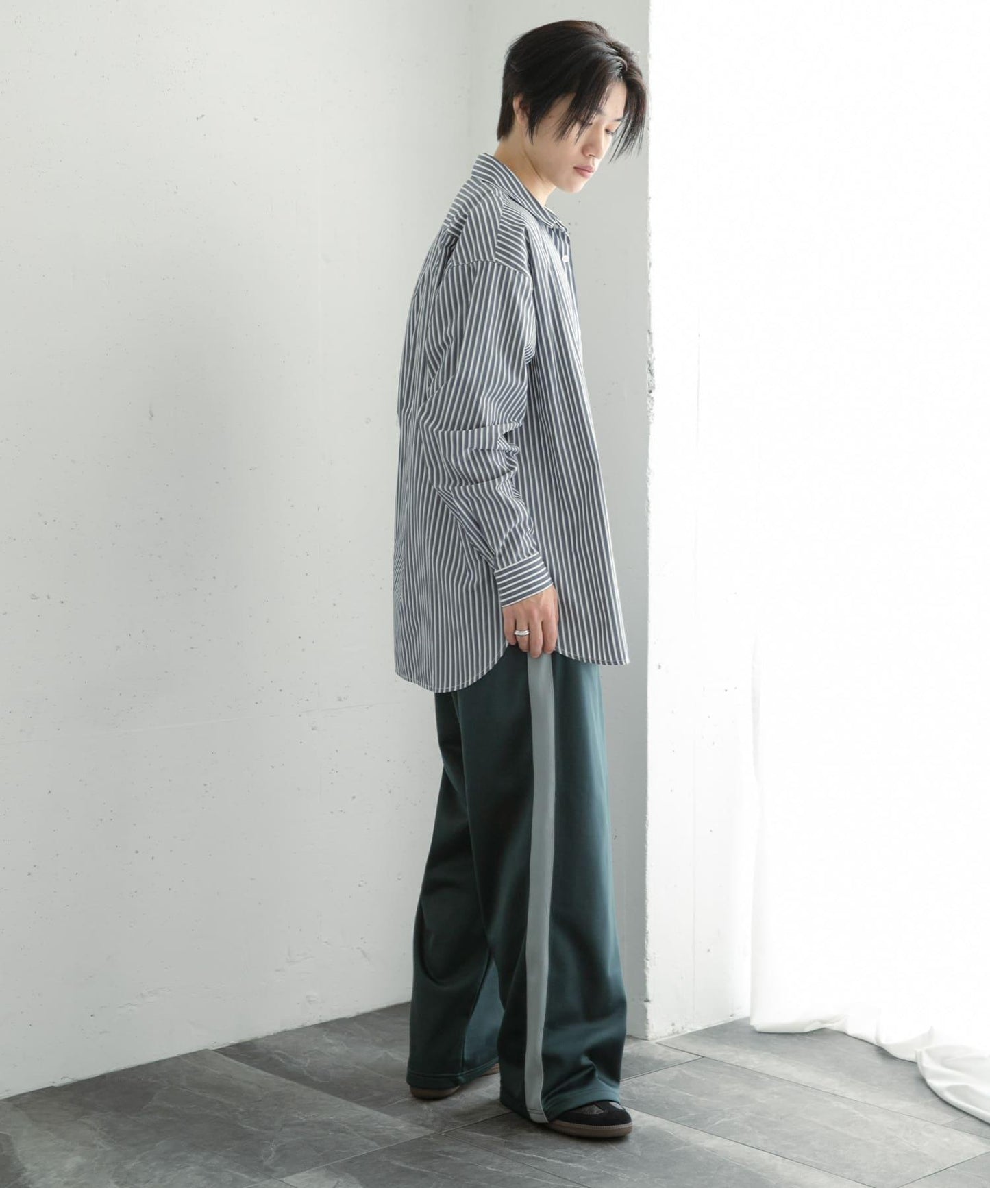 條紋運動長褲