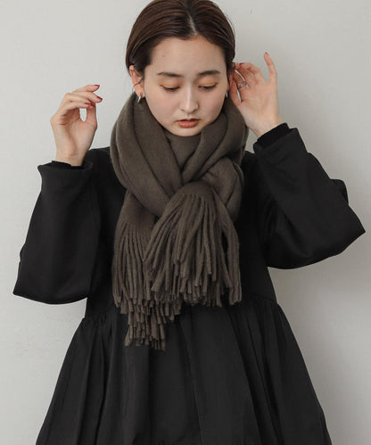 針織流蘇圍巾