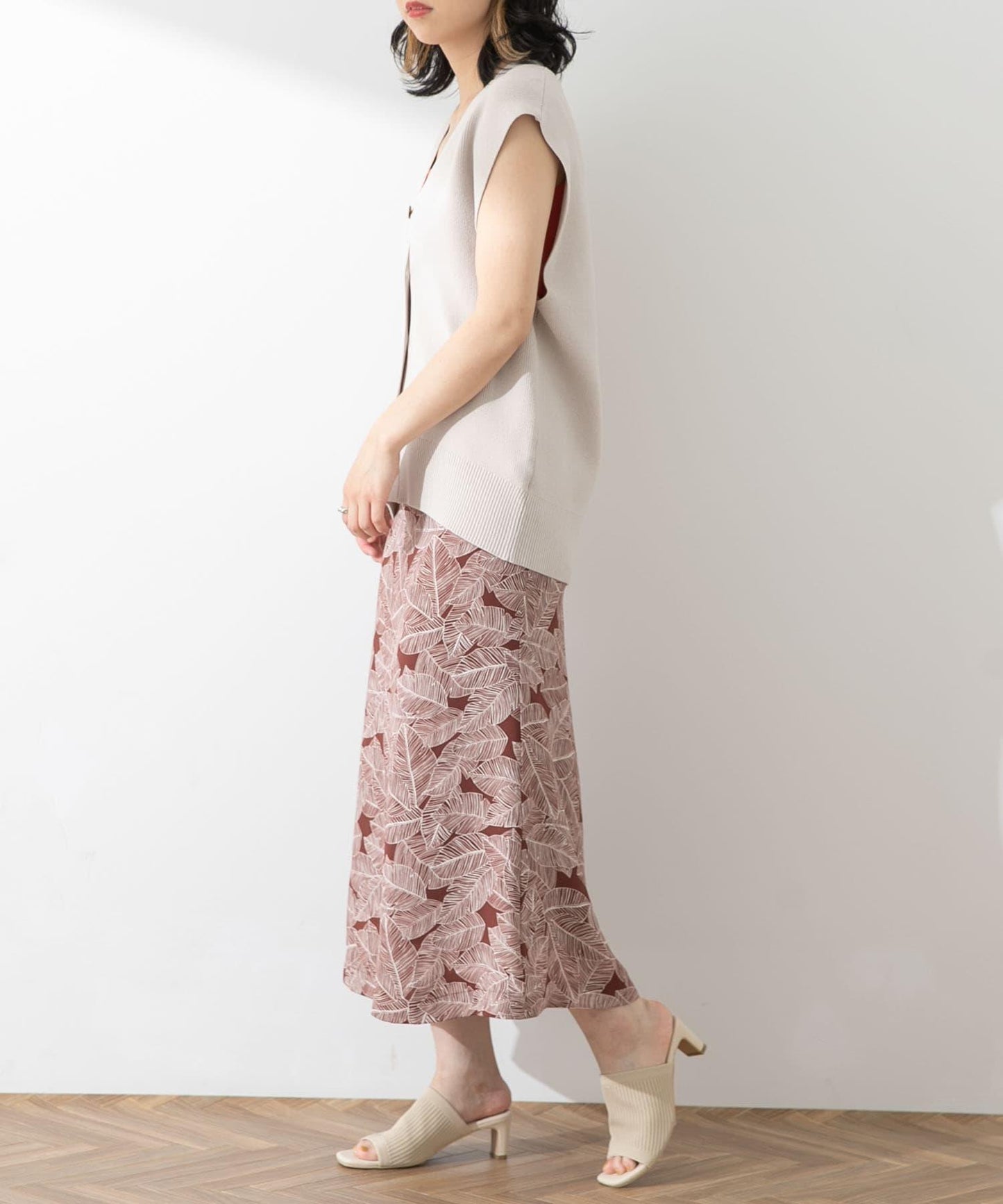印花美人魚裙