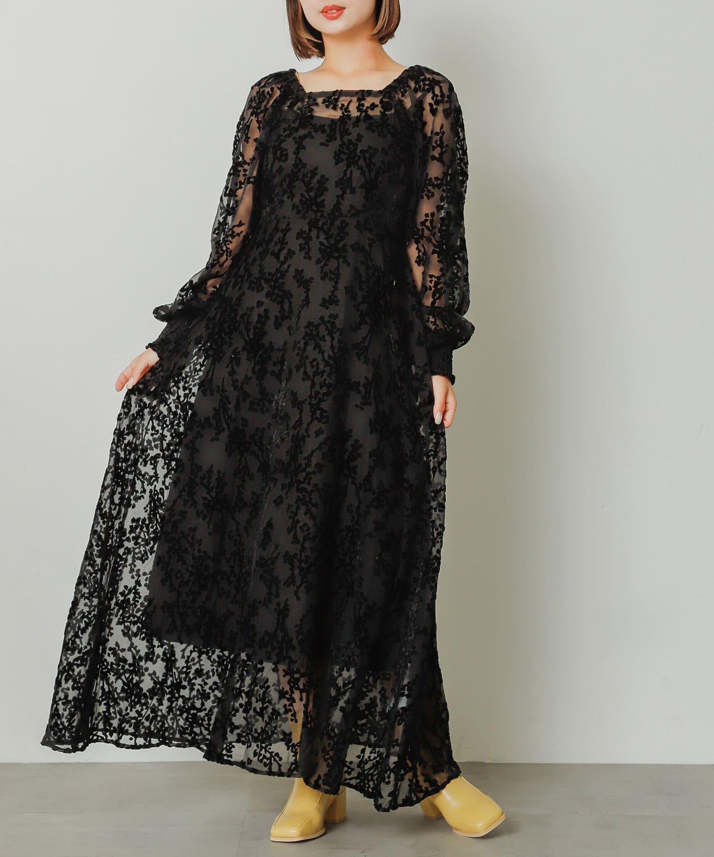 寬方頭短靴
