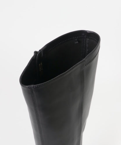 厚底長筒靴