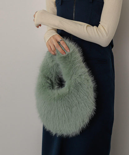 毛絨單肩包