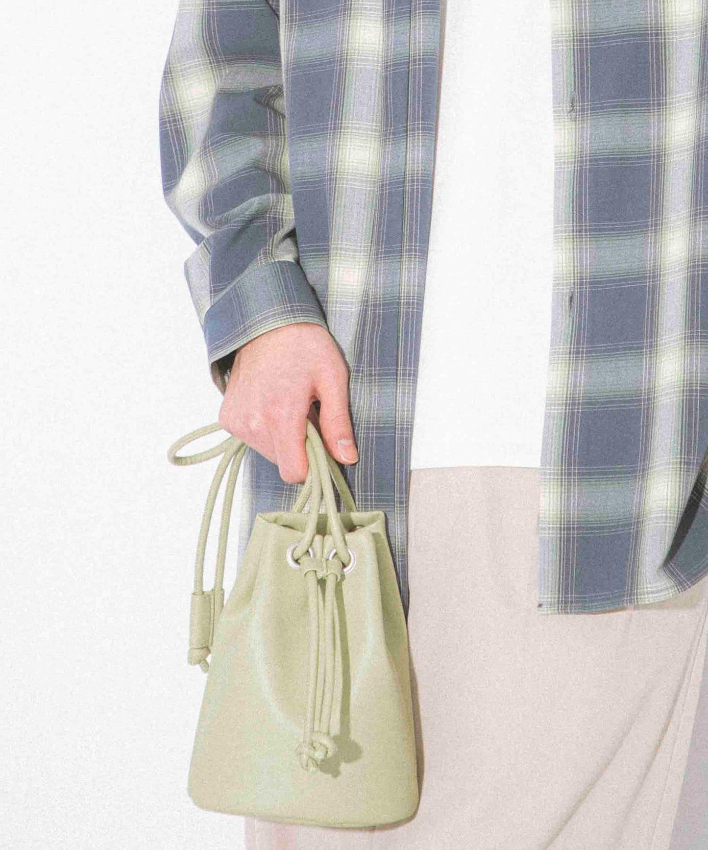 仿皮革兩用束口包