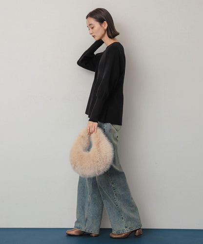毛絨單肩包