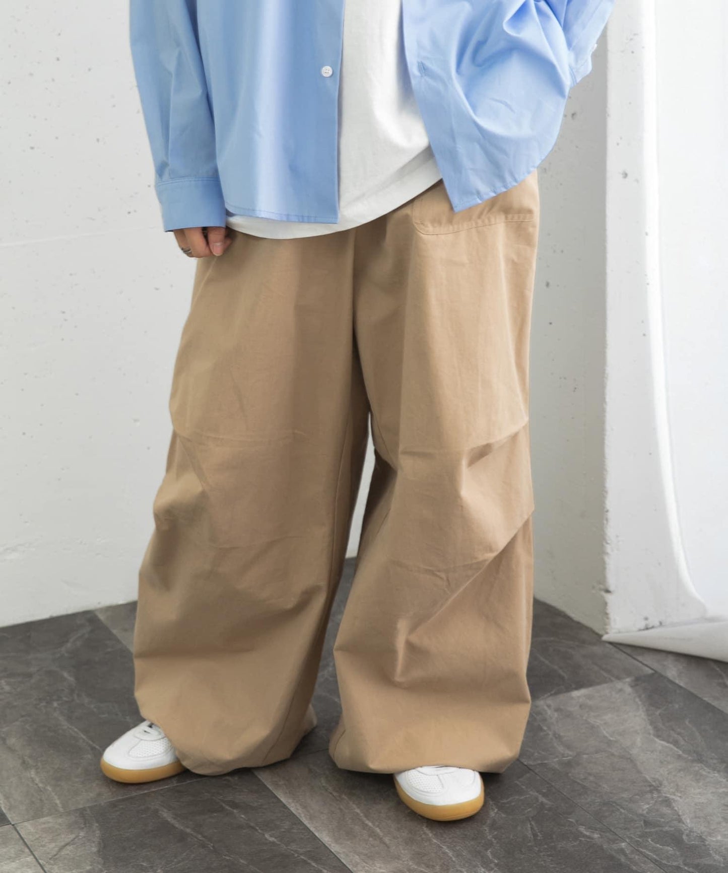 工裝寬鬆長褲