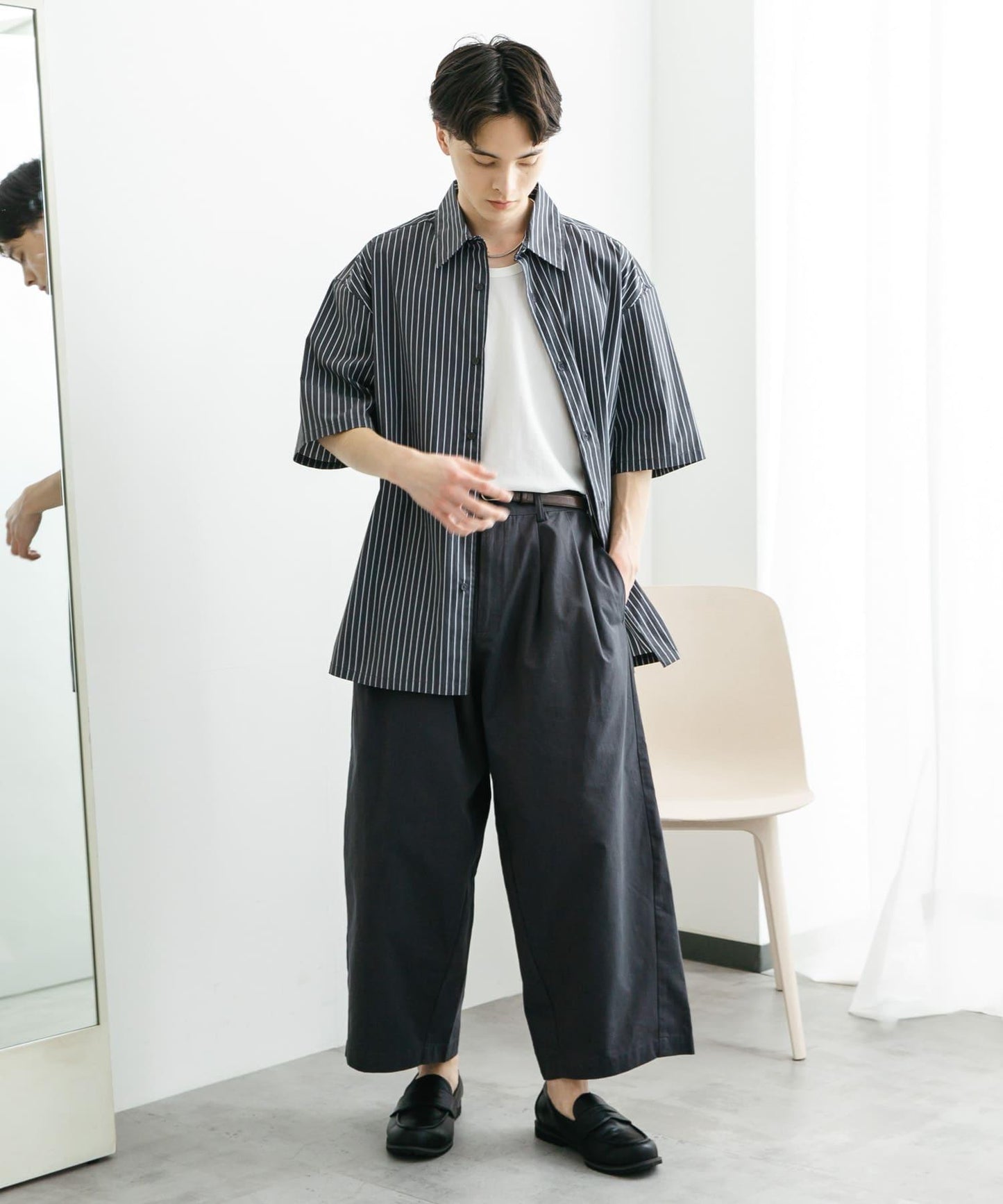 桶型休閒長褲