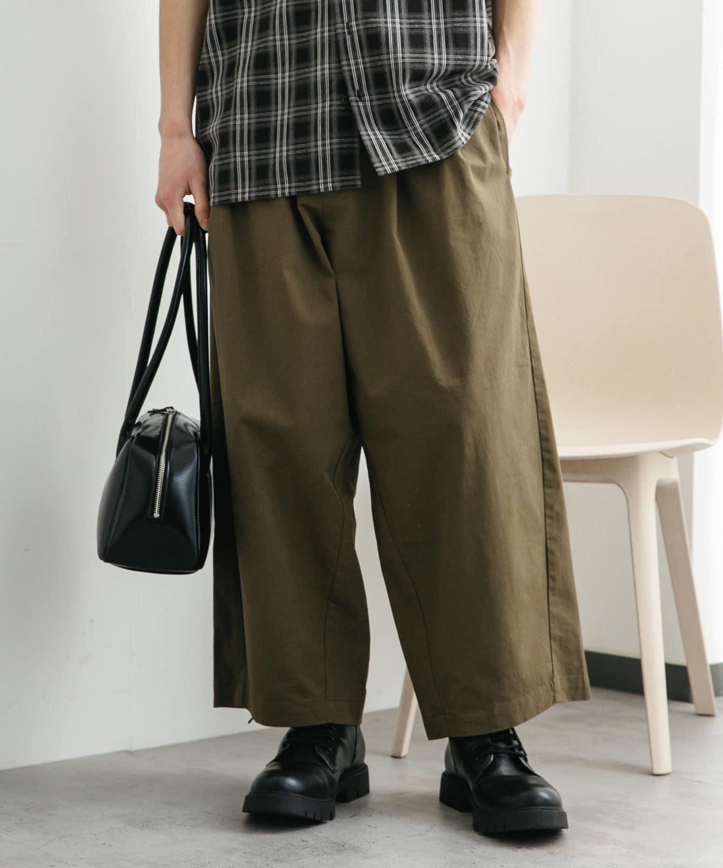 桶型休閒長褲
