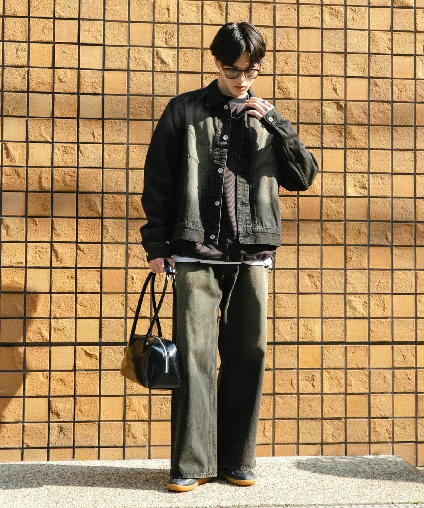 中性款 可搭配套裝 復古風牛仔夾克