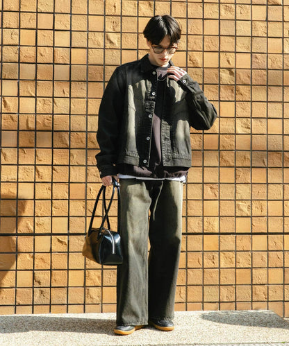 中性款 可搭配套裝 復古風牛仔夾克