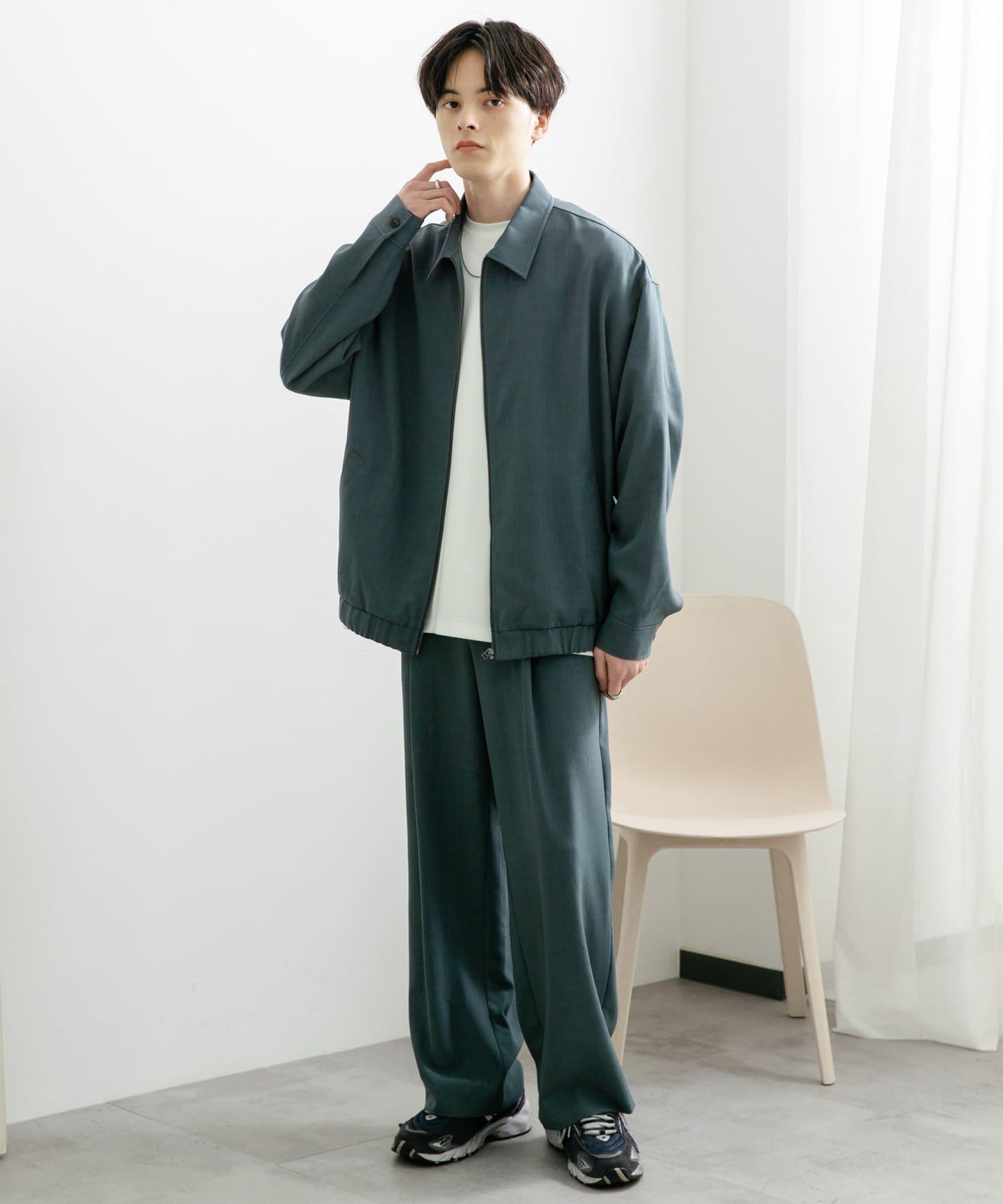 UR TECH DRYLUXE 亞麻風寬鬆長褲