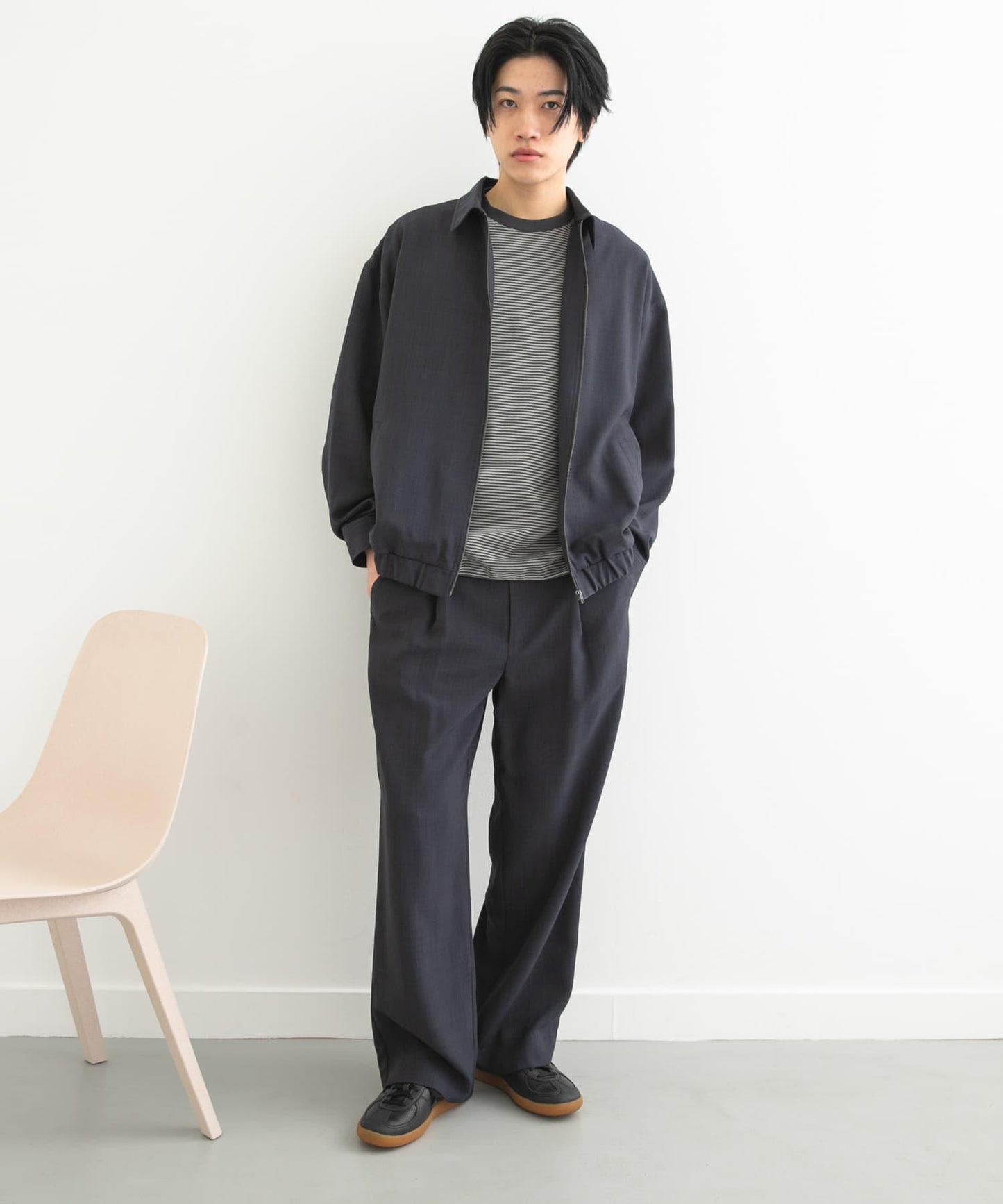 UR TECH DRYLUXE 亞麻風寬鬆長褲