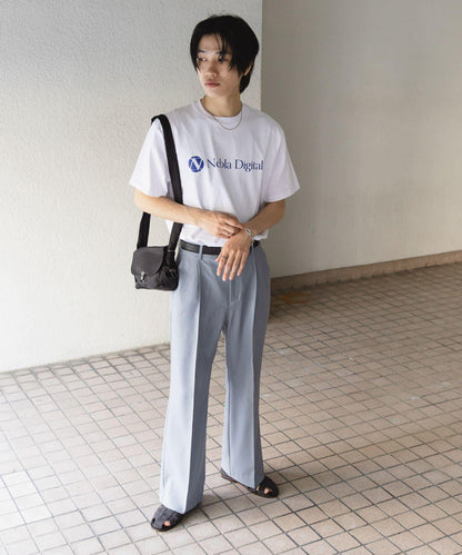 垂墜感喇叭西裝褲