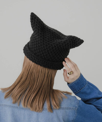 貓耳針織帽