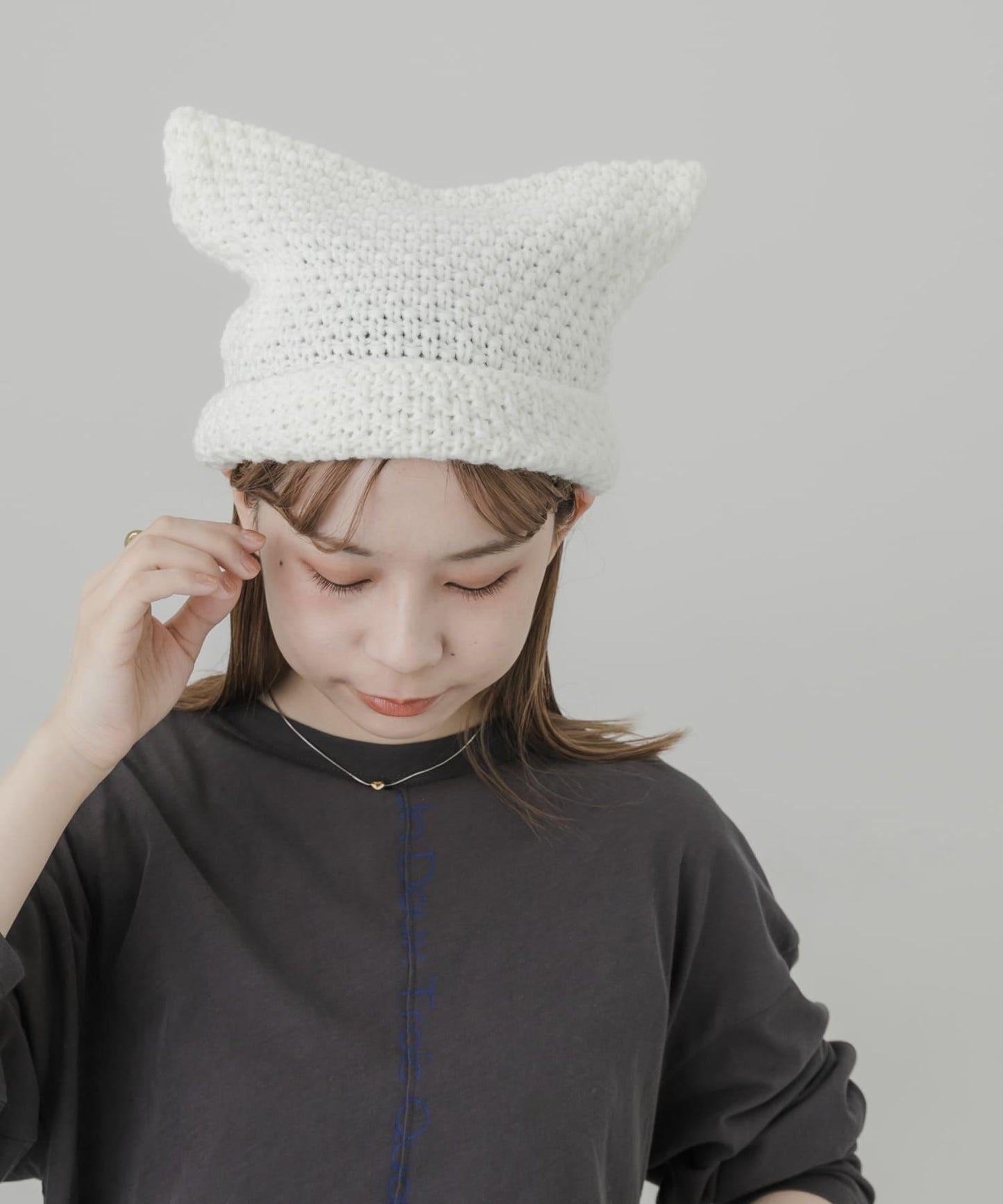貓耳針織帽